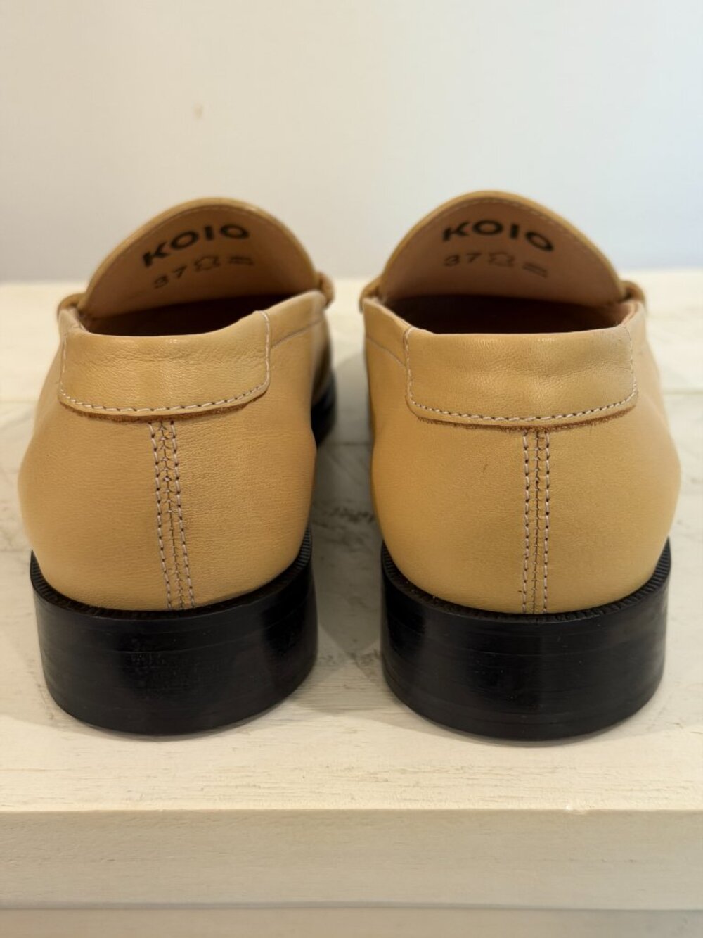 NEW Women's Italian KOIO Brera Leather Penny Loafer, EU size 37. US 7 - Picture 10 of 12
